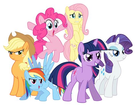 Mlp mane six - MLP - Future Mane 6! The Future Rainbow Dash is the new captain of the Wonderbolts, is married to Soarin, and with him has twin children : Speedy Dash and Blue Skies. The Future Rarity is a very successful fashion designer in Equestria. She is married to Fancy Pants and With him has a daughter named Jewel. The Future Applejack is a hard worker ...